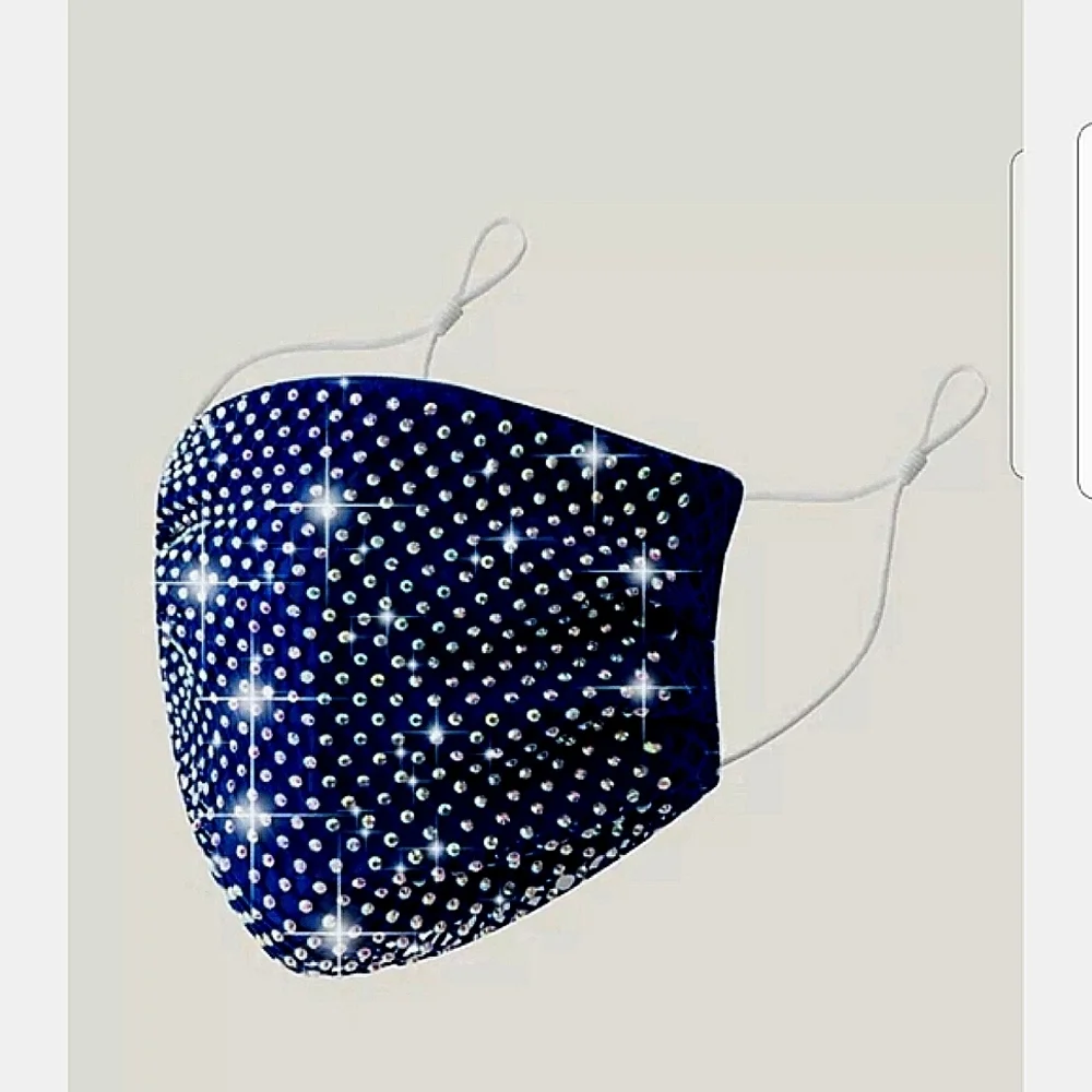 💖Beautiful Rhinestone Face Mask